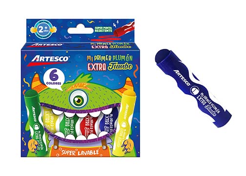 MARCADORES EXTRA JUMBO MI PRIMER PLUMON 6 PCS